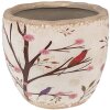 Clayre & Eef 6CE1645S Vaso da fiori per interni Beige Brown Ø 13x11 cm
