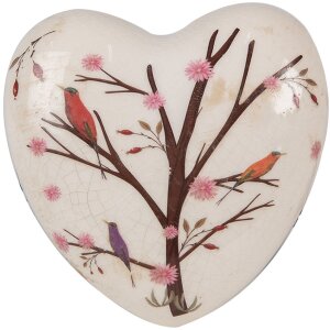 Clayre & Eef 6CE1648 Cuore decorativo Beige Brown...