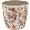 Clayre & Eef 6CE1649M Vaso per fiori da interno Beige Rosa Ø 14x13 cm