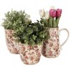 Clayre & Eef 6CE1649S Vaso da fiori per interni Beige Rosa Ø 13x13 cm
