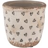 Clayre & Eef 6CE1652XS Vaso da fiori per interni Beige Nero Ø 11x11 cm