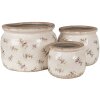 Clayre & Eef 6CE1670L Vaso da fiori per interni Beige Ø 20x15 cm