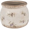 Clayre & Eef 6CE1670M Vaso da fiori per interni Beige Ø 16x13 cm