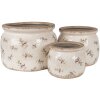 Clayre & Eef 6CE1670M Vaso da fiori per interni Beige Ø 16x13 cm
