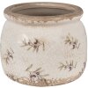 Clayre & Eef 6CE1670S Vaso da fiori per interni Beige Ø 12x10 cm