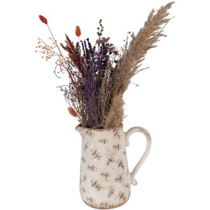 Clayre & Eef 6CE1671L Brocca decorativa Beige 21x15x23 cm