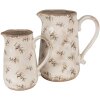 Clayre & Eef 6CE1671M Brocca decorativa Beige 16x12x18 cm