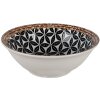 Clayre & Eef 6CEBO0061 Zuppiera Bianco Nero Ø 15x5 cm - 300 ml