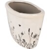 Clayre & Eef 6CEFAF0003L Vaso da fiori per interni Beige, nero 27x13x14 cm