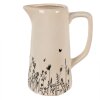 Clayre & Eef 6CEFAF0004M Brocca decorativa Beige, Nero 16x11x20 cm