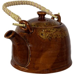 Clayre & Eef 6CETE0136 Teiera marrone Ø 14x12...