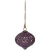 Clayre & Eef 6GL4325 Guaina natalizia viola Ø 13x11 cm