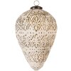Clayre & Eef 6GL4362M Guaina natalizia bianca Ø 13x21 cm