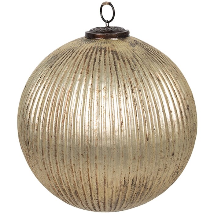 Clayre & Eef 6GL4363M Guaina natalizia color oro Ø 20x20 cm