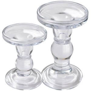 Clayre & Eef 6GL4403 Portacandele Corona Trasparente...