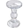 Clayre & Eef 6GL4403 Portacandele Corona Trasparente Ø 8x14 cm