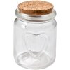 Clayre & Eef 6GL4405 Barattolo con coperchio trasparente Ø 6x8 cm