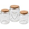 Clayre & Eef 6GL4406 Contenitore con coperchio trasparente Ø 6x7 cm