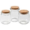 Clayre & Eef 6GL4408 Contenitore con coperchio trasparente Ø 7x8 cm