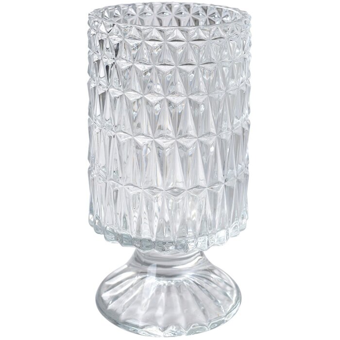 Clayre & Eef 6GL4412 Vaso in vetro trasparente Ø 10x18 cm