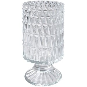 Clayre & Eef 6GL4412 Vaso in vetro trasparente...