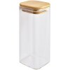 Clayre & Eef 6GL4419 Contenitore con coperchio trasparente 6x6x15 cm