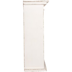 Clayre & Eef 6H2306 Scaffale a muro bianco 51x20x56 cm