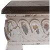 Clayre & Eef 6H2308 Tavolino Bianco Marrone 40x40x33 cm
