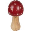 Clayre & Eef 6H2309M Decorazione Fungo Rosso Marrone Ø 6x13 cm