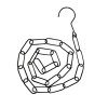 Clayre & Eef 6HD0063 Catena nera 100 cm
