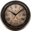 Clayre & Eef 6KL0801 Orologio da parete marrone beige Ø 23x5 cm - 1xAA