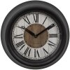 Clayre & Eef 6KL0802 Orologio da parete Marrone Beige Ø 23x5 cm - 1xAA