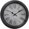 Clayre & Eef 6KL0804 Orologio da parete nero grigio Ø 25x4 cm - 1xAA