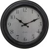 Clayre & Eef 6KL0809 Orologio da parete nero grigio Ø 30x4 cm - 1xAA