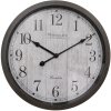 Clayre & Eef 6KL0811 Orologio da parete marrone grigio Ø 40x4 cm - 1xAA