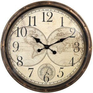 Clayre & Eef 6KL0813 Orologio da parete Marrone Beige...