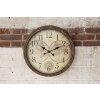 Clayre & Eef 6KL0813 Orologio da parete Marrone Beige Ø 50x5 cm - 1xAA