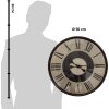 Clayre & Eef 6KL0814 Orologio da parete Marrone Beige Ø 50x6 cm - 1xAA