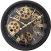 Clayre & Eef 6KL0818 Orologio da parete nero marrone Ø 30x8 cm - 3xAA