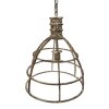 Clayre & Eef 6LMP784 Lampada a sospensione Beige Ø 39x47 cm E27-max 1x40W