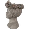 Clayre & Eef 6PR3896 Vaso da fiori per interni grigio 22x20x26 cm