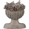 Clayre & Eef 6PR3896 Vaso da fiori per interni grigio 22x20x26 cm
