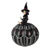Clayre & Eef 6PR3907 Decorazione Strega su zucca nera, grigia Ø 27x39 cm