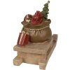 Decorazione Regali di Natale su slitta Marrone, rosso 38x16x29 cm