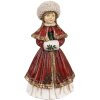 Clayre & Eef 6PR3943 Decorazione Ragazza Rossa 9x7x17 cm