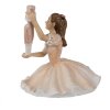 Clayre & Eef 6PR3944 Ballerina decorativa Rosa Bianca 12x12x13 cm Poliresina