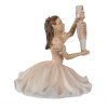 Clayre & Eef 6PR3944 Ballerina decorativa Rosa Bianca 12x12x13 cm Poliresina