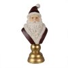 Clayre & Eef Decorazione natalizia Babbo Natale Rosso Bianco 19x15x40 cm