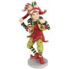 Clayre & Eef 6PR3972 Decorazione Elfo Rosso 12x9x19 cm Poliresina
