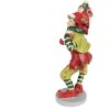 Clayre & Eef 6PR3972 Decorazione Elfo Rosso 12x9x19 cm Poliresina